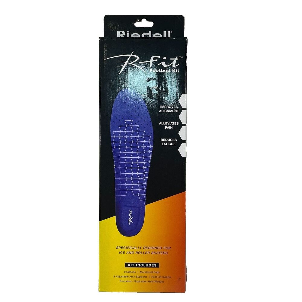 Riedell R-Fit Footbed Ice Roller skate Insoles Women Size 5-6.5